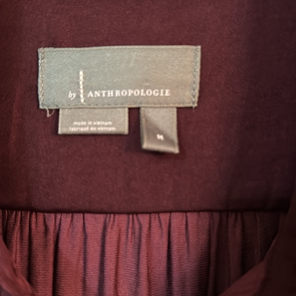 Women’s Anthropologie Long Sleeve Button Up Blouse Medium - Picture 2 of 6